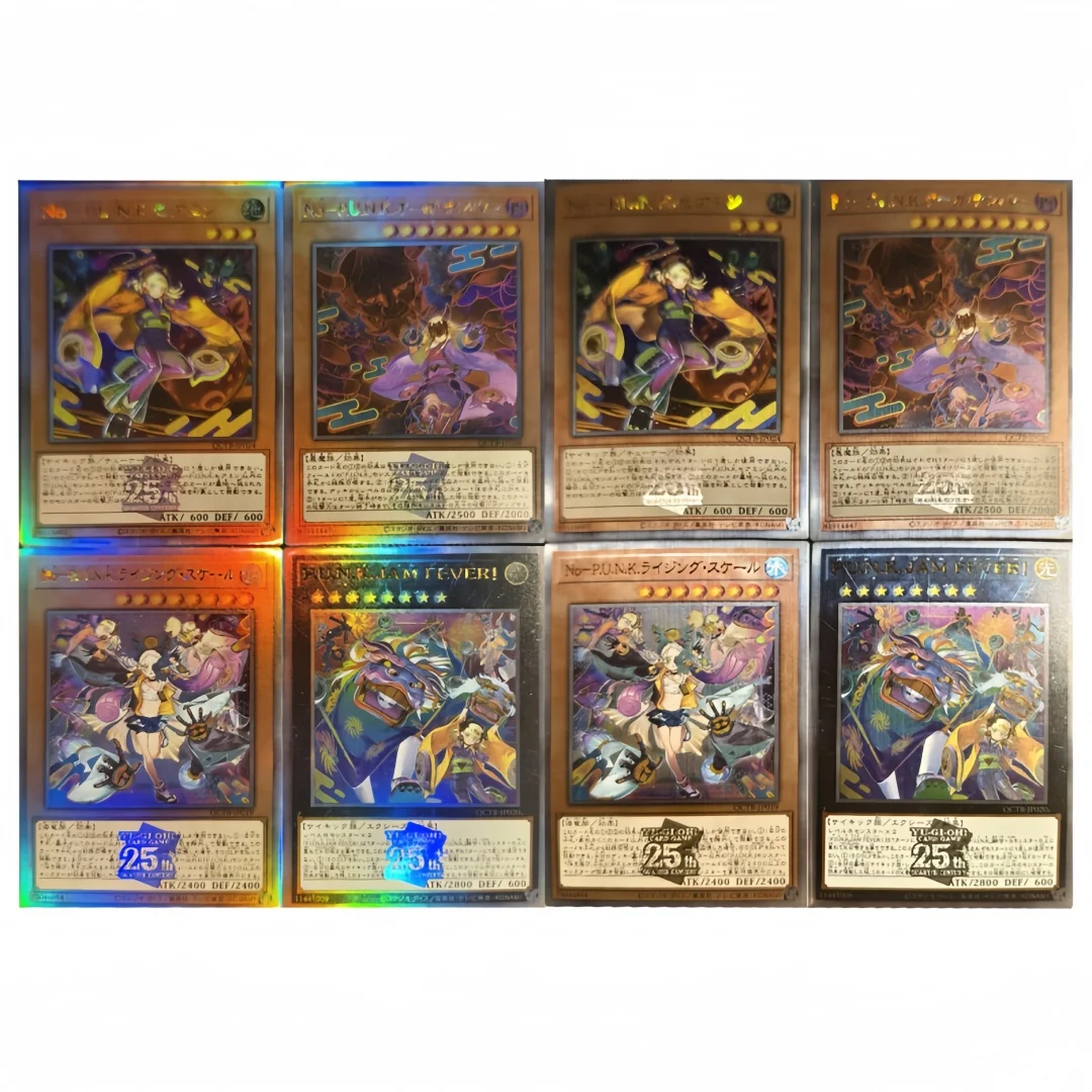 

4 шт. Yu-Gi-Oh! Сделай сам P.U.N.K. Выпуск 1. Складная карточка-флешка Noh-P.U.N.K. Зе Амин Нох-П.Ю.Н.К. Коллекционная карта игры Ogre Dance Anime Game