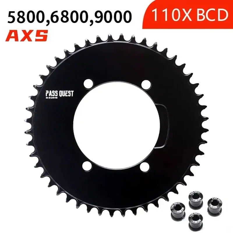 X110 BCD 4-bolt for AERO axs chain Road Bike single chainring round Chain ring Suitable for SHIMANO 4700/5800/6800