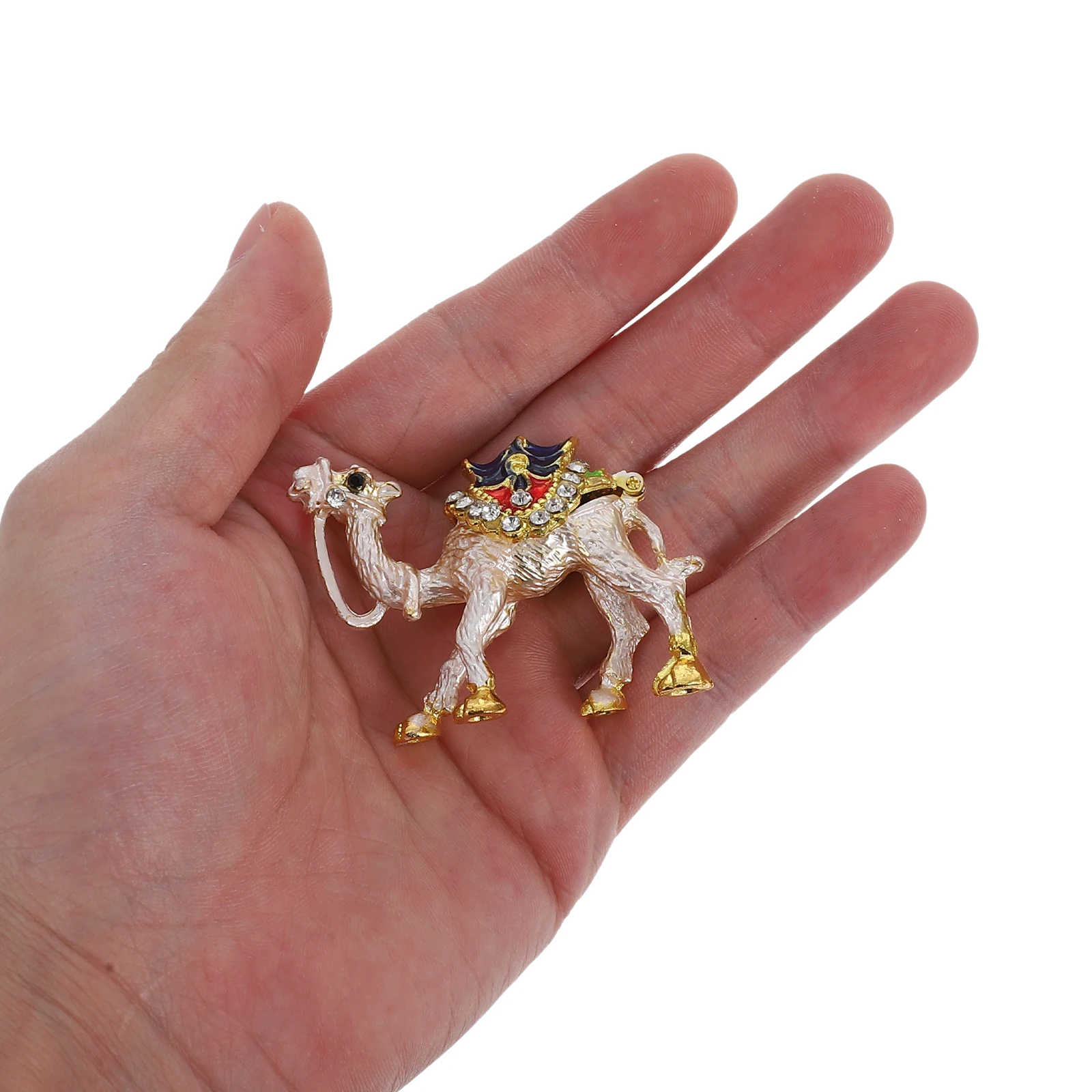 

1pcs Camel Jewelry Box Organizer Statue Exquisite Decor Earring Holder Zinc Alloy Luxury Storage Women Multifunctional Display