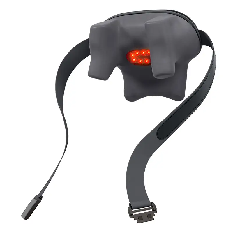 Electric neck massager in use
