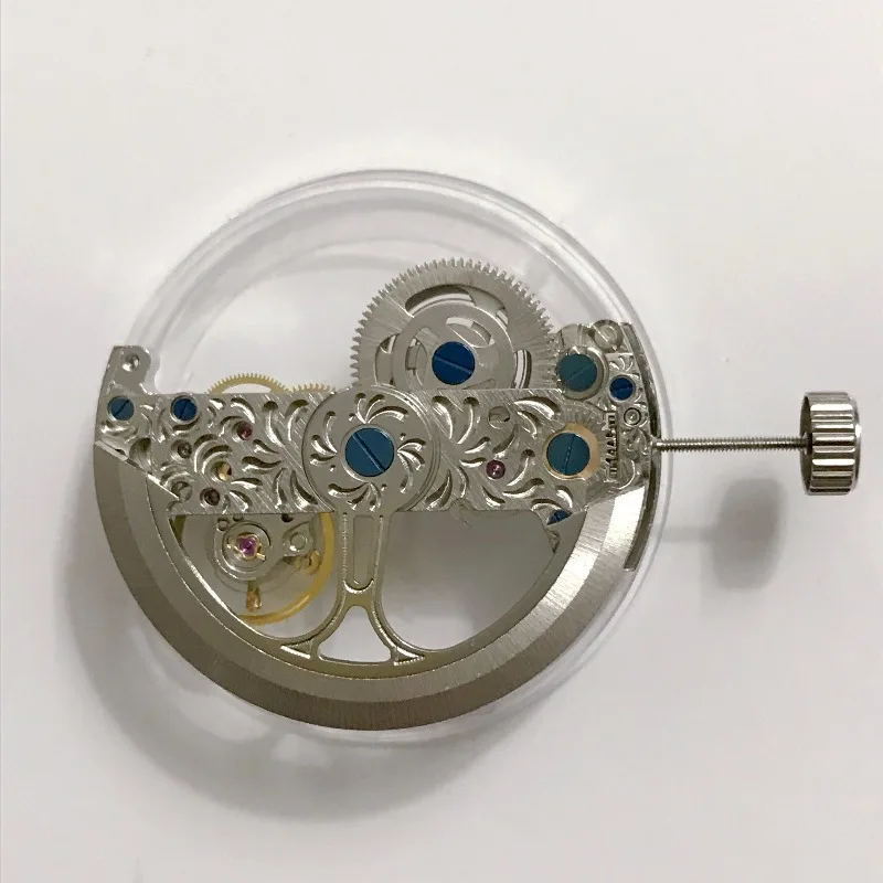 2 Hands Hollow Automatic Mechanical Watch Movement Spare Part