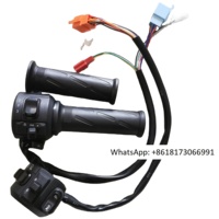 Electric Bicycle Accelerator + 3-speed Switch  Light + Horn  Stop Button + Turn Tricycle Handle DIY Part