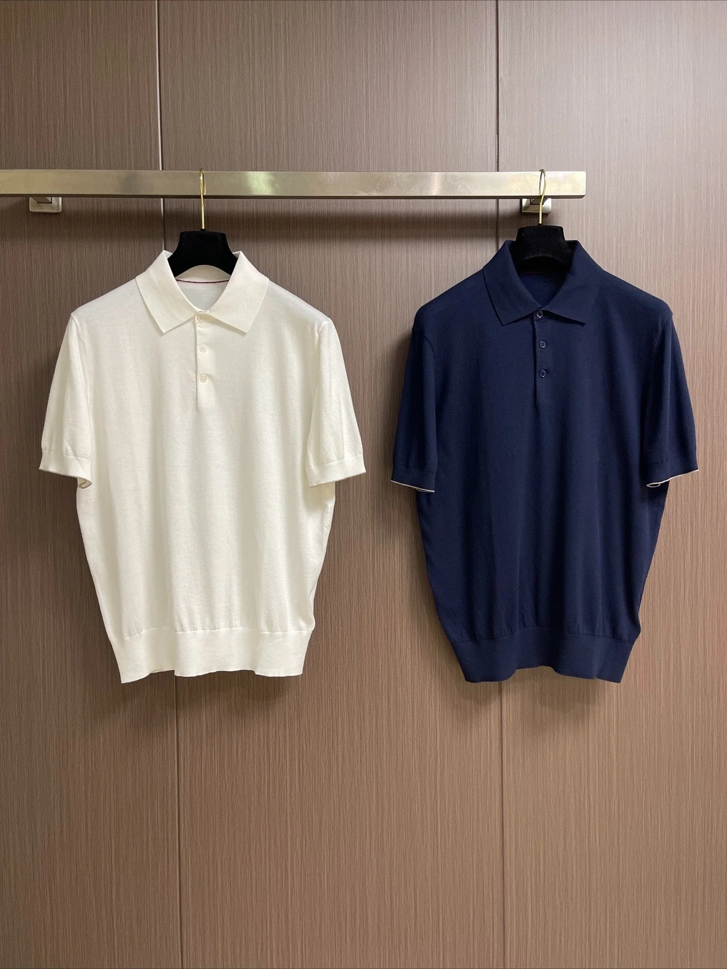BC Italian Old Money Style Men's Casual Embroidered Knitted Short Sleeve Polo Shirt