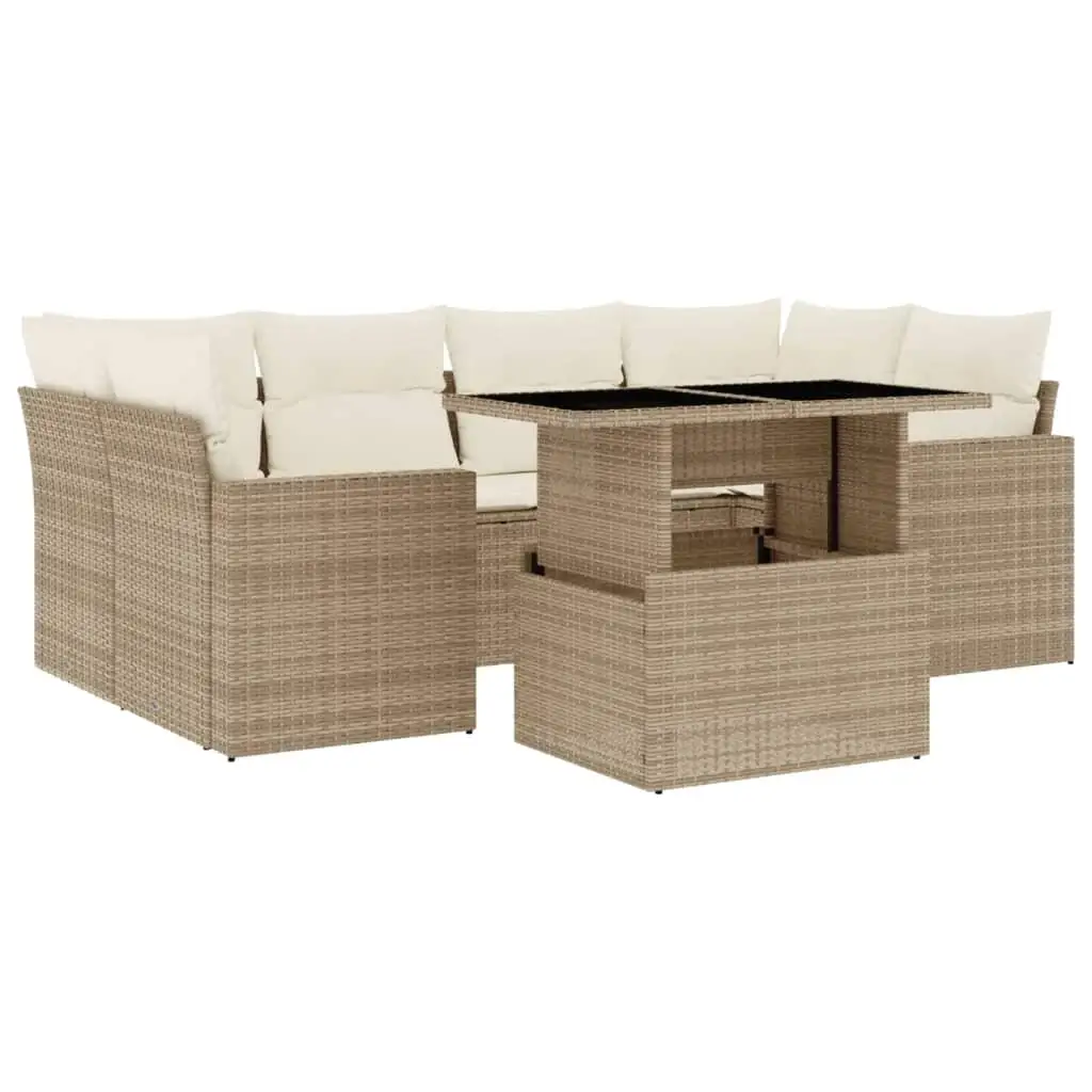 Conjunto de sofás de jardín Beige, muebles de exterior, sofá para Patio, balcón, hogar, sala de estar, asientos cómodos