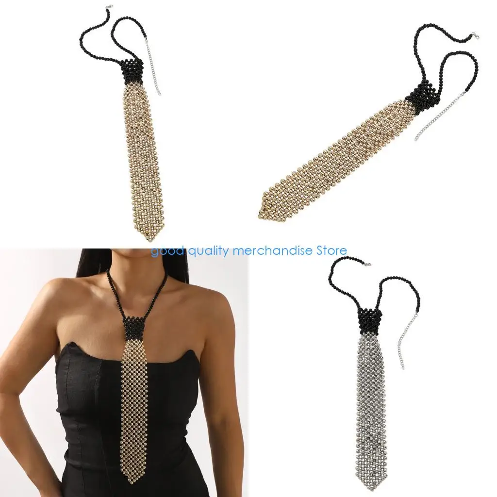 y5jd-french-pre-tied-necktie-with-beaded-for-meetings-dinners-and-celebrations