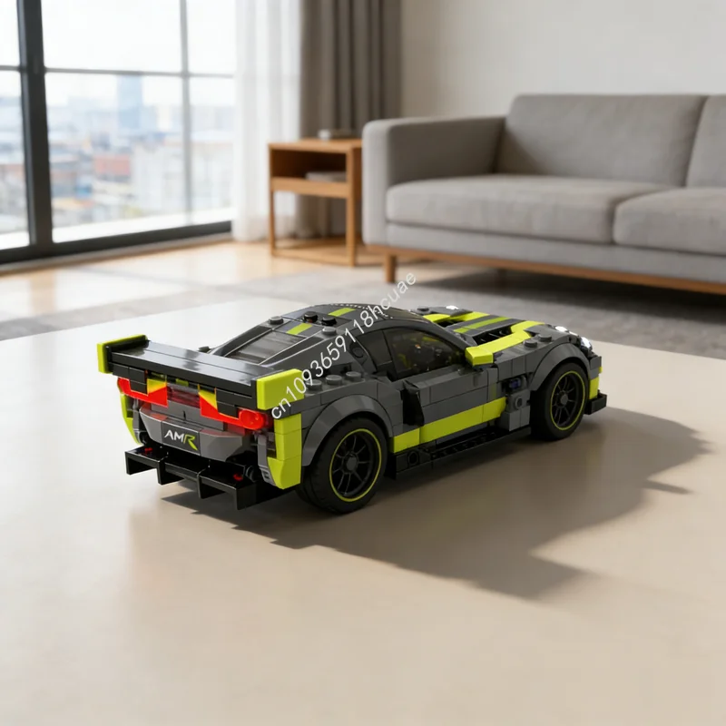 

287 деталей MOC City Champions: Конструктор «Астон Мартин Вэнтаж», развивающий, креативный, для сборки, идеальный подарок на Рождество, игрушка для детей