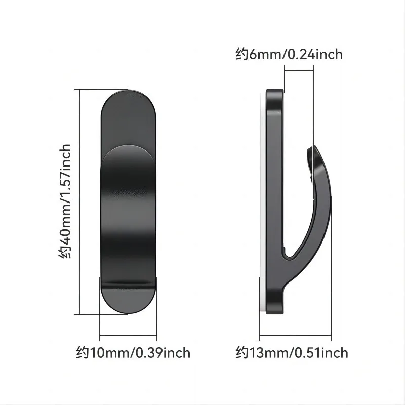 ​ ​ شماعات السيارات ذاتية اللصق ABS خطاف بلاستيكي للمقعد الخلفي المنظم أكياس المحافظ منصات لاصقة قوية الملحقات الداخلية