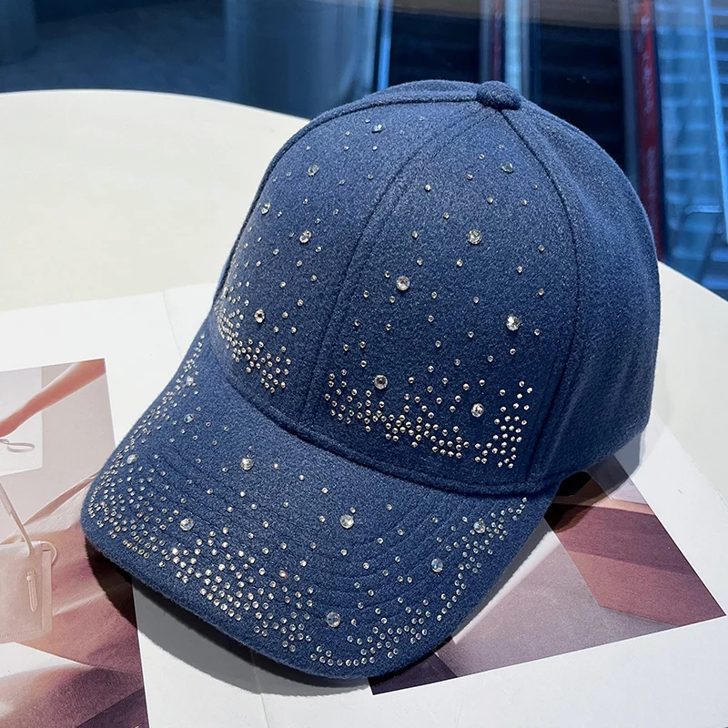 Luxury Rhinestone Baseball Cap Men Women Cotton Diamonds Snapback Hip Hop Cap Outdoor Visor Sun Hats Casquette
