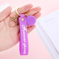 K18 Color Fashion Forever Sports Shoes Rubber Key Chain Woman Bag Pendant Keyring Men Car Keychain Basketball Wedding Party Gift