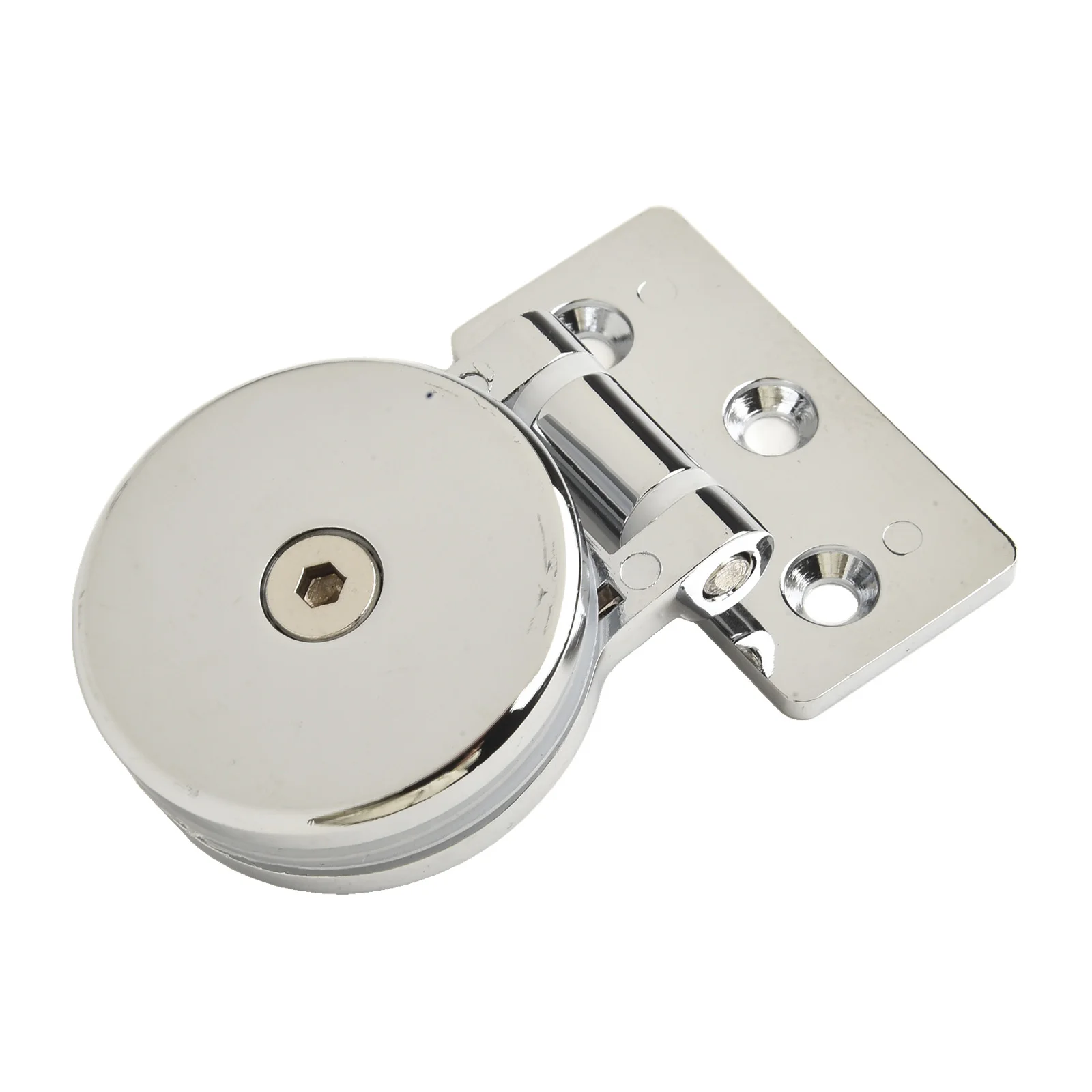 Zinc Alloy Frameless Glass Hinge For Sink And Shower Tray Screen Setups Compatible With Standard Glass Thickness