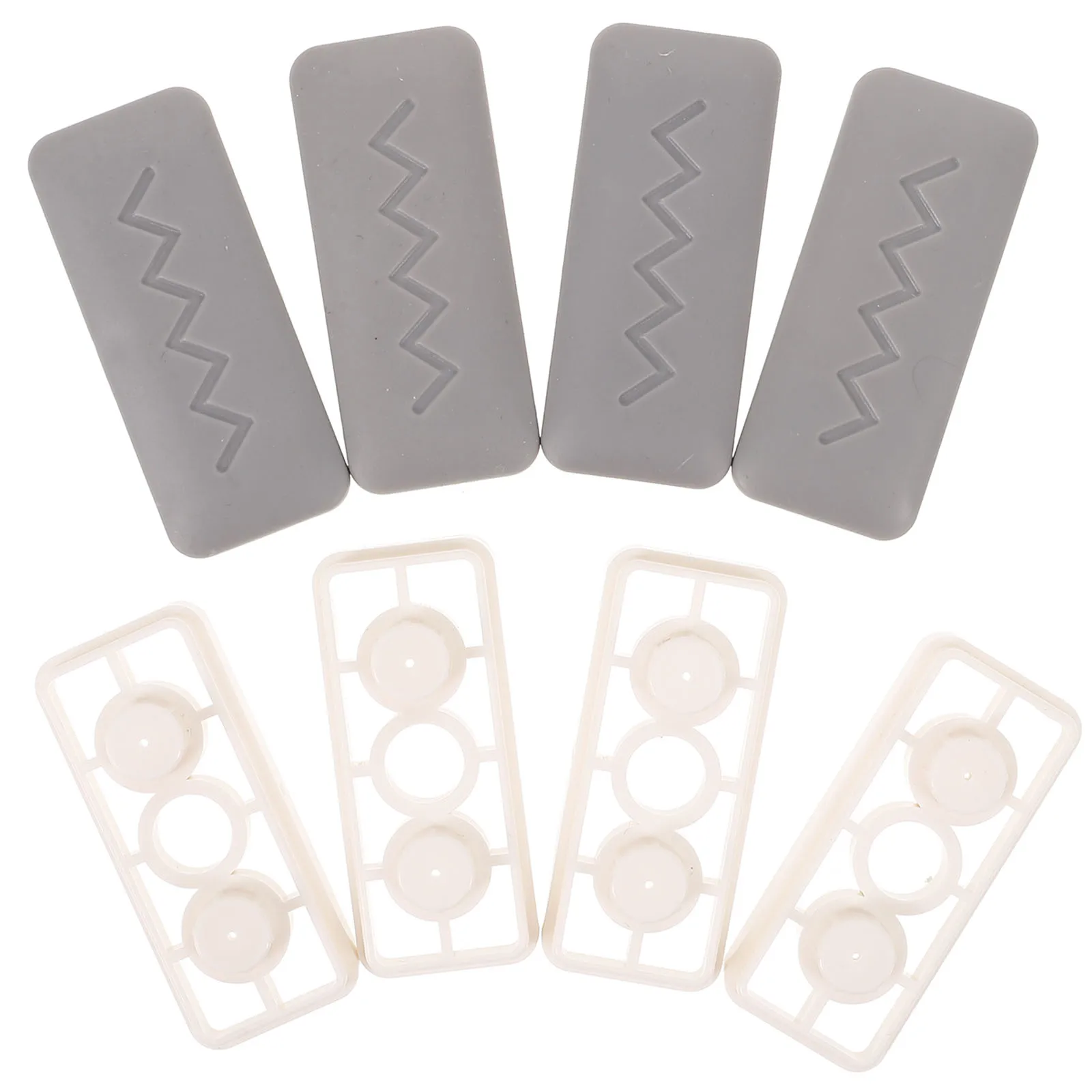 

4Pairs Universal Toilet Lid Bumper Cushioning Pads Toilet Seat Buffer Mute Gasket Replacement Accessories for Stable Noise