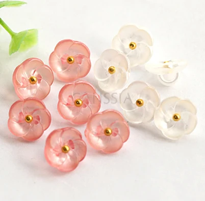 20 unids/lote tamaño: 11,5mm(15/32 ") botones de vástago de flor para coser ropa de chico botón accesorios de ropa (ss-1001)