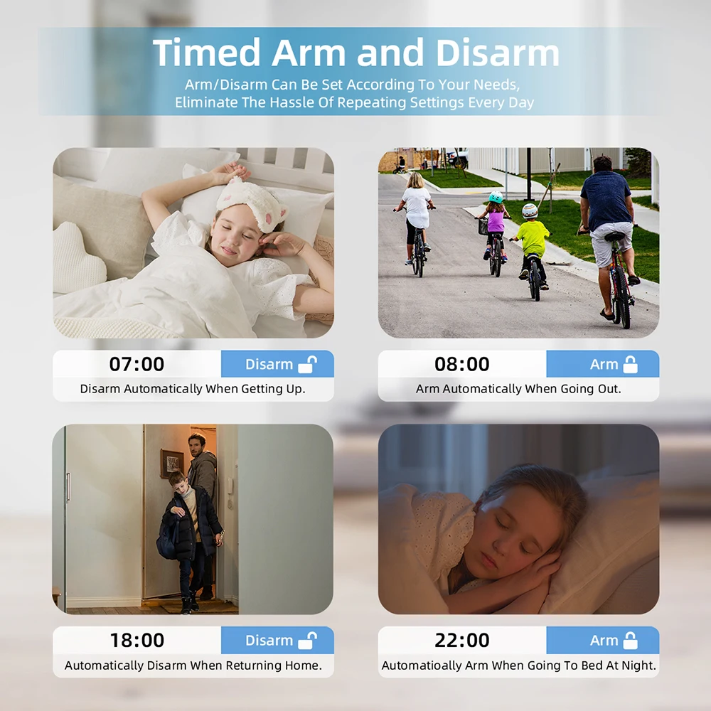 Smart Tuya Alarm System WIFI GSM 4.3 Inch Screen Burglar Home Security with Temperature and Humidity Function