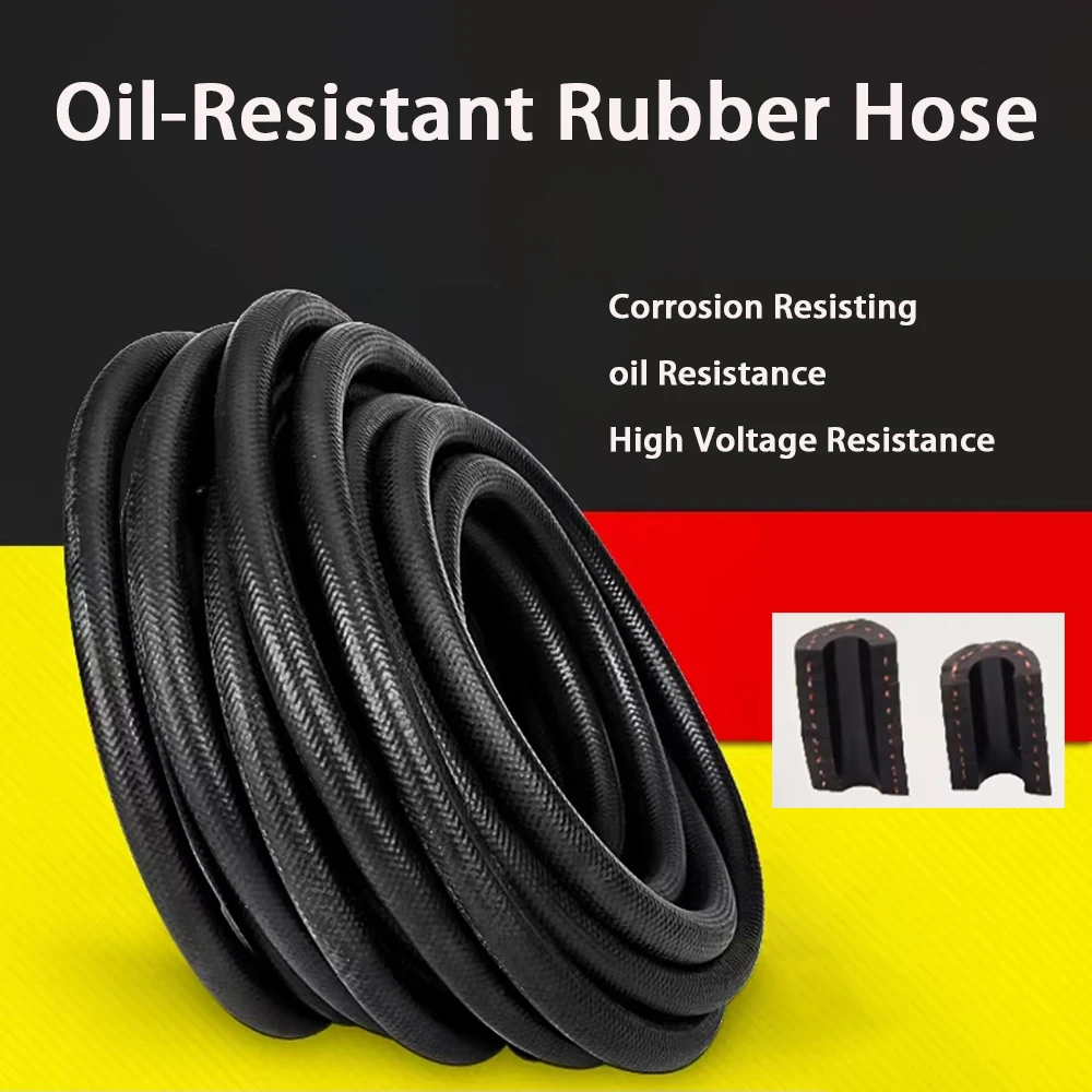 

Petrol Diesel Oil Resistant Rubber Car Tube Hose 4 5 6 8 10 12 13 14 16 19 22 25mm Diameter Flexible NBR Rubber Fuel Pipe Tube