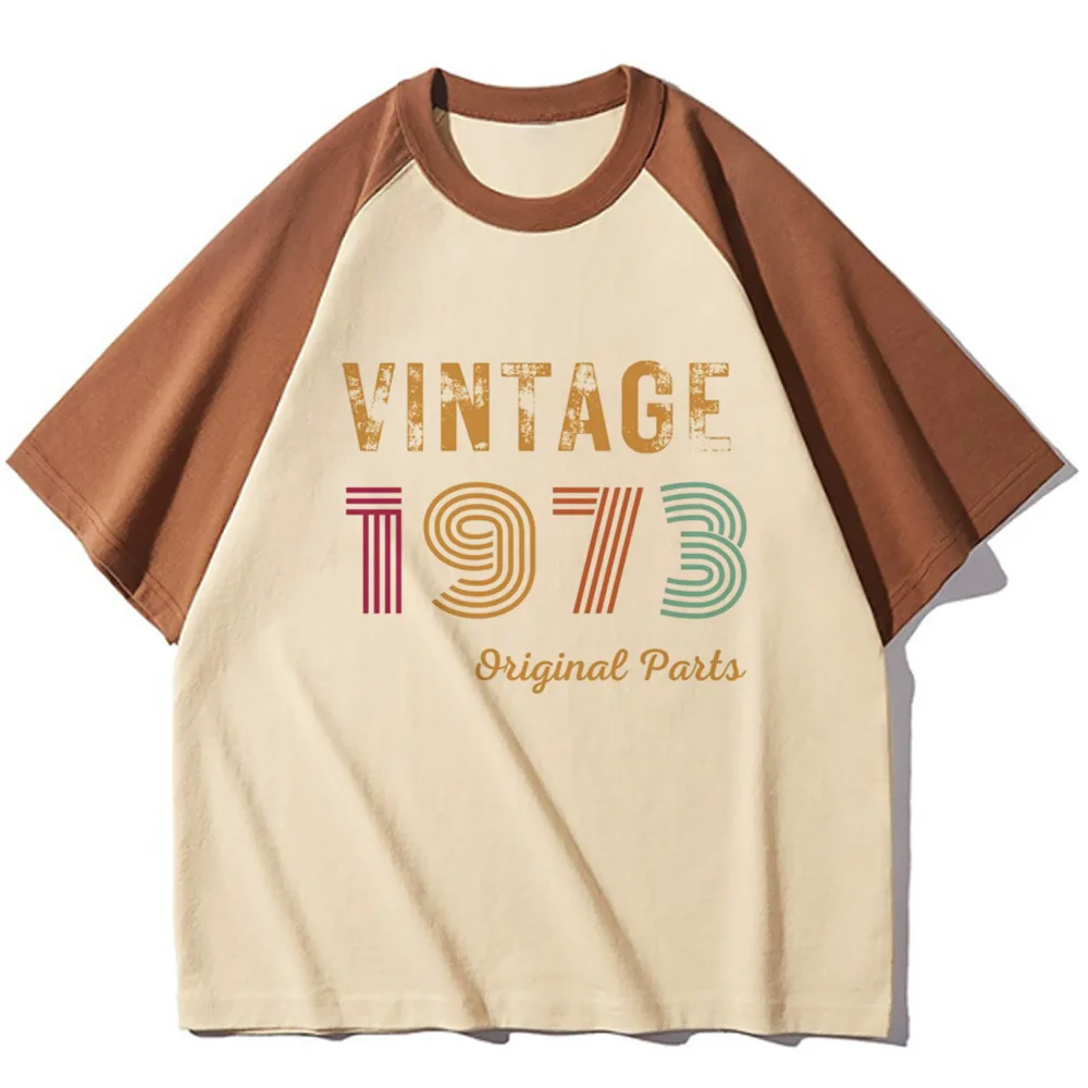 1973 t-shirts women pattern comfortable modern style Tee girl manga Japanese clothes