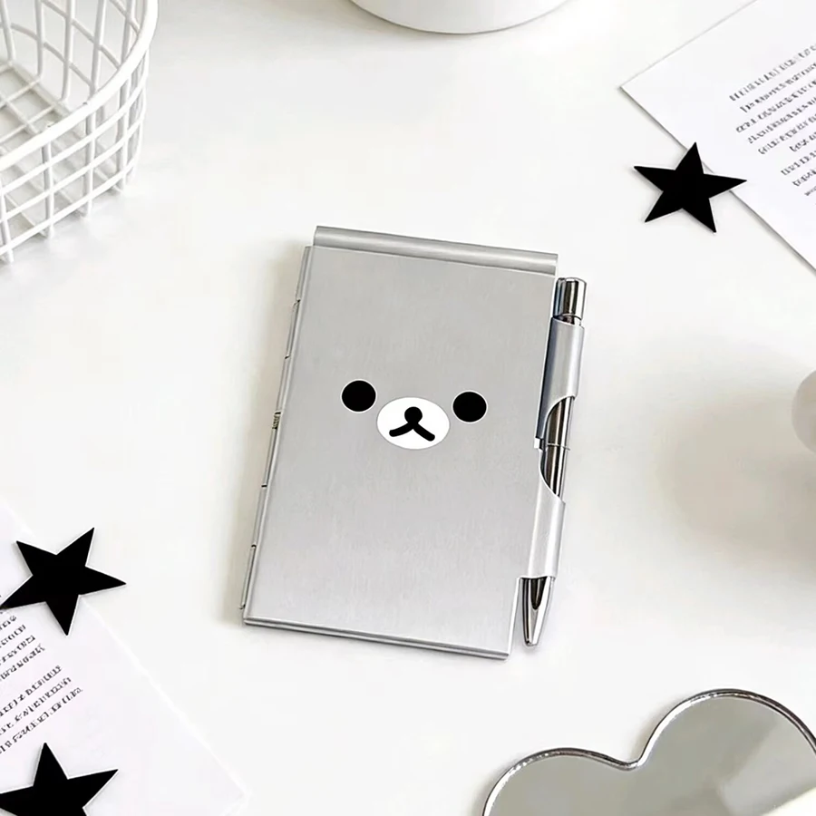 Lovely Cartoon Pocket Journal Portable Blank Writing Notepad Compact Memo Book for Daily Record Study Office Practical Gift
