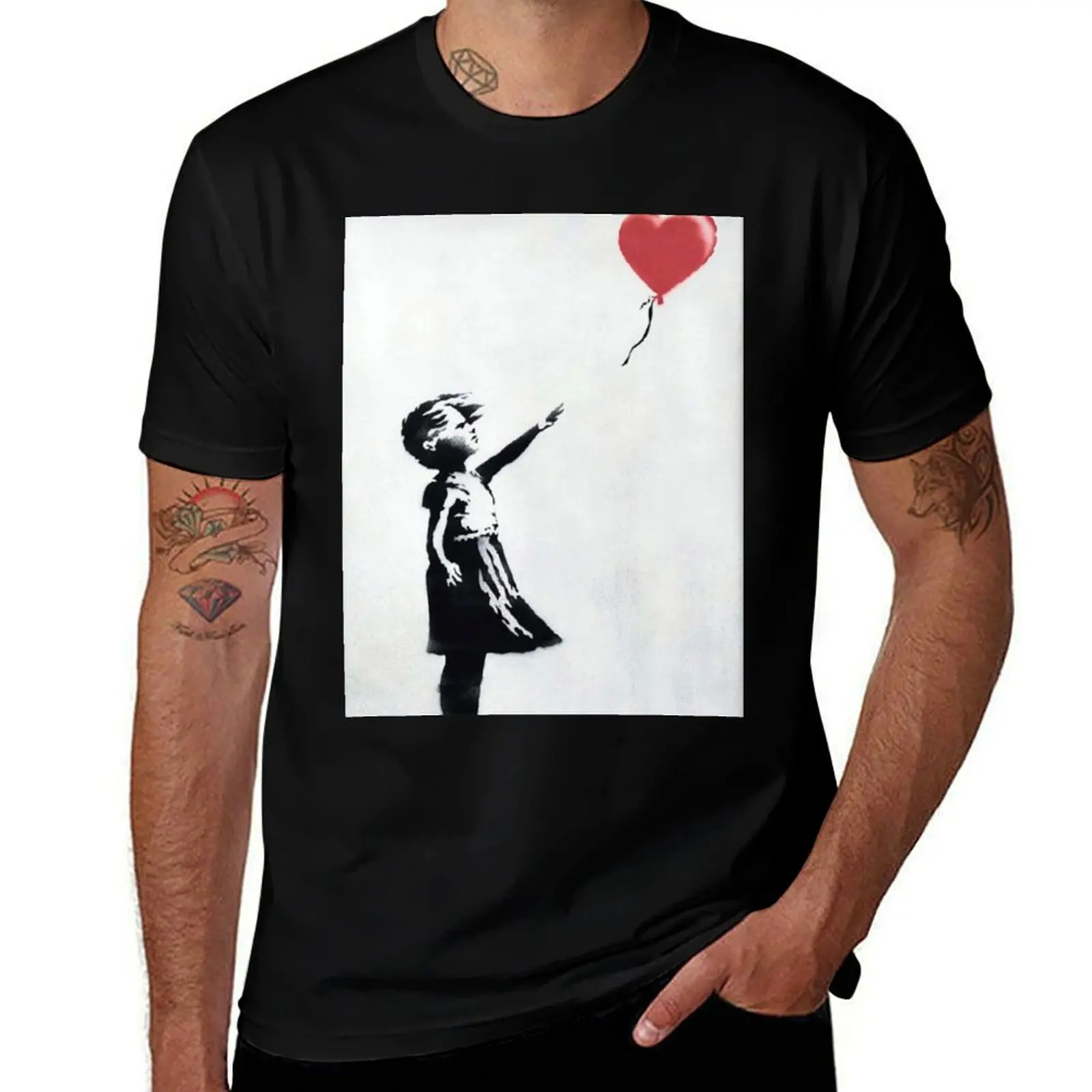 Футболка Bansky Street Art для занятий спортом на открытом воздухе с короткими рукавами