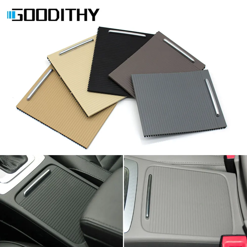 Interior Armrest Center Console Cup Holder Cover Trim Zipper Rolling Shutter Blind Cover For Volkswagen Magotan CC Passat B6 B7