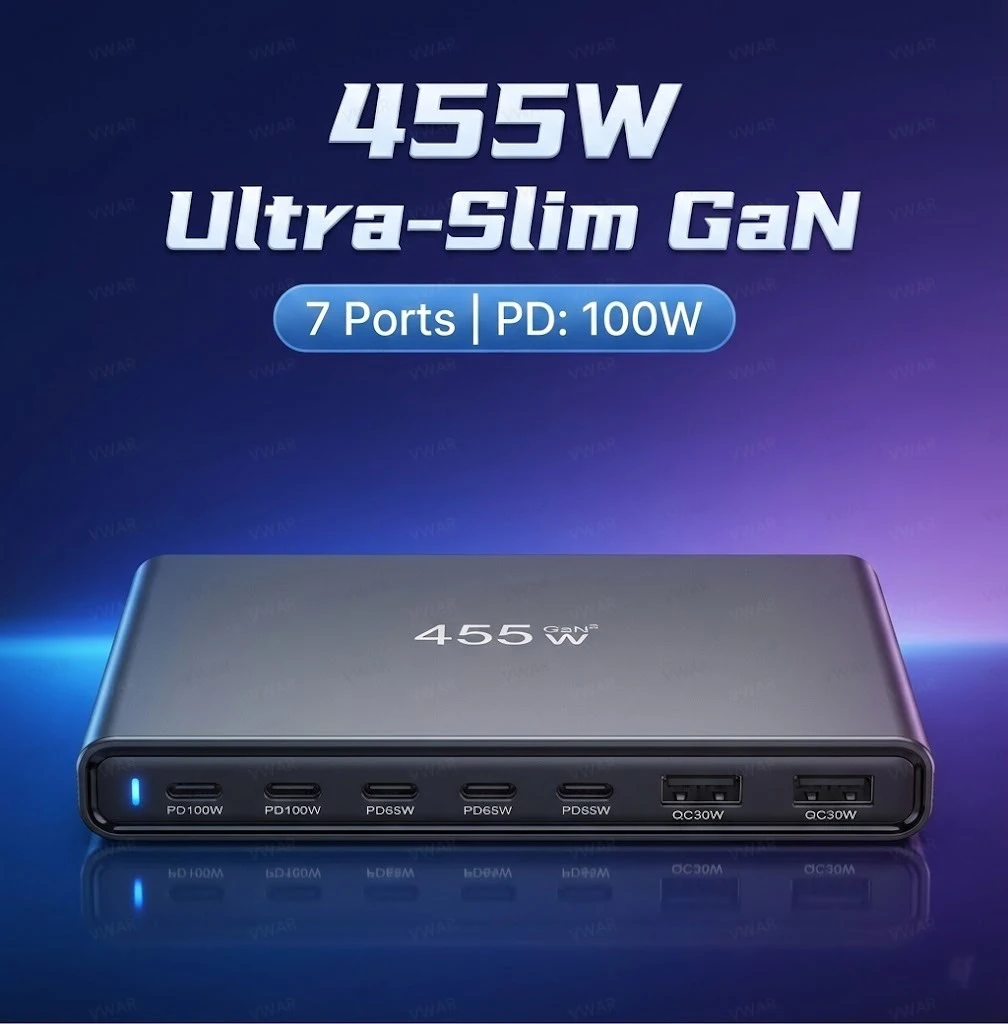 Ultra-Slim 455W Gan…