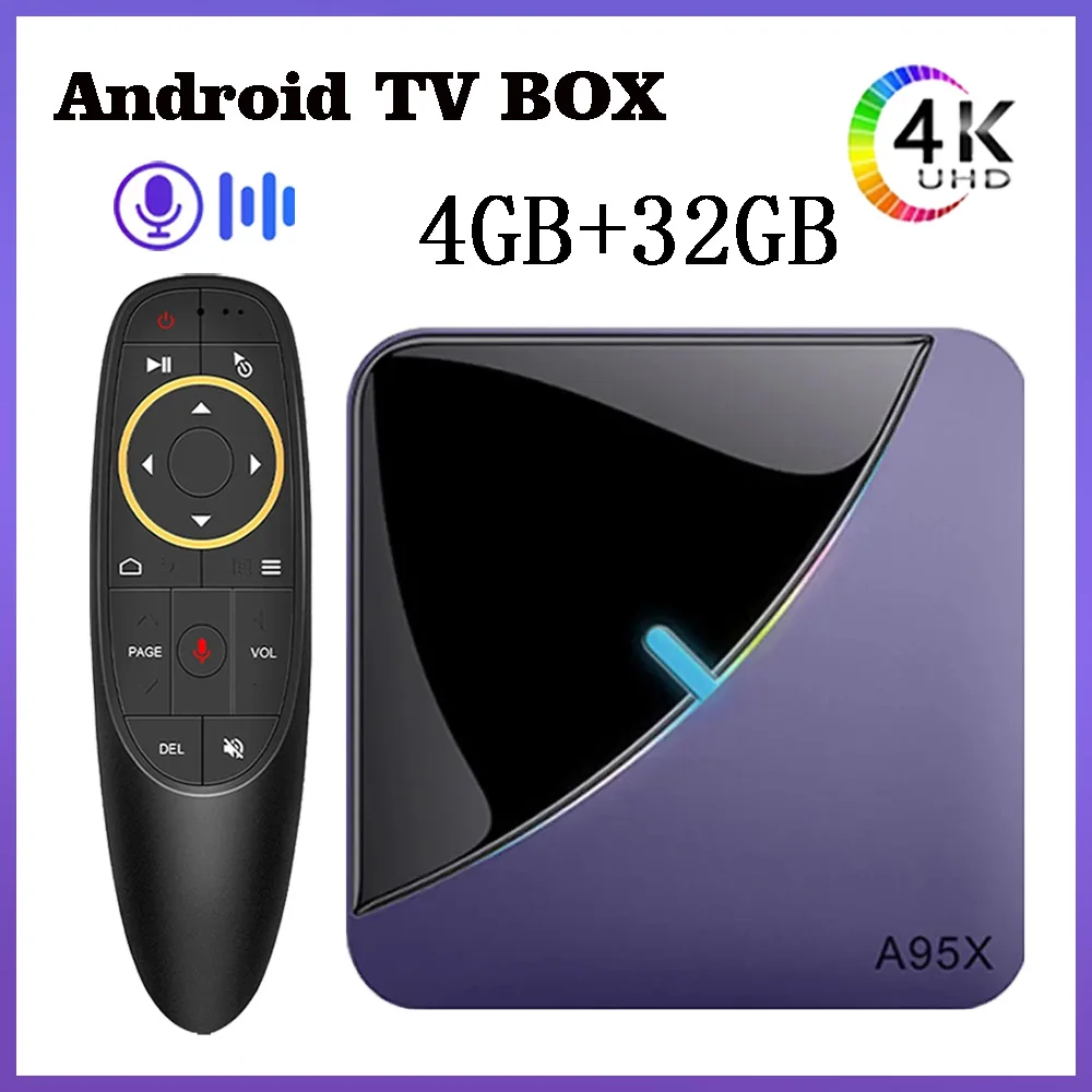 

2024 Global New TV BOX 4k Smart Android 11 A95X F3AirII 5G Wifi 16GB 32GB 64GB Amlogic S905Y4 BT5.0 Home Theater Set Top Box