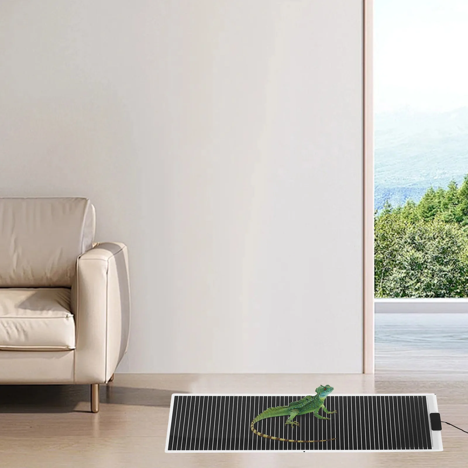 

Adjustable Temperature Reptile Heating Mat Glass Container Compatible Quick Heating For Turtles Snakes Lizards Geckos Hermit