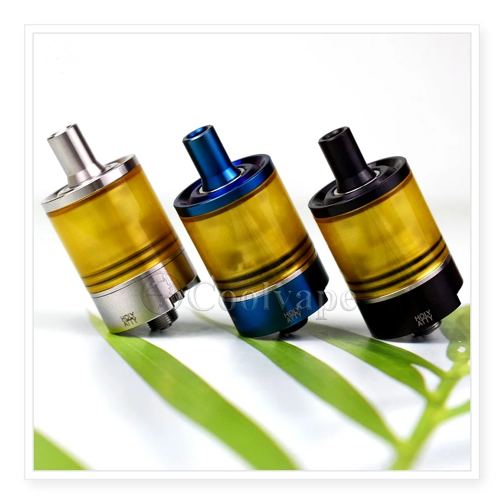 Patibulum Unleashed RTA 22mm 316 SS Single Coil Tank, 3.5ml PEI, Adjustable Airflow Electronic Cigarette Atomizer