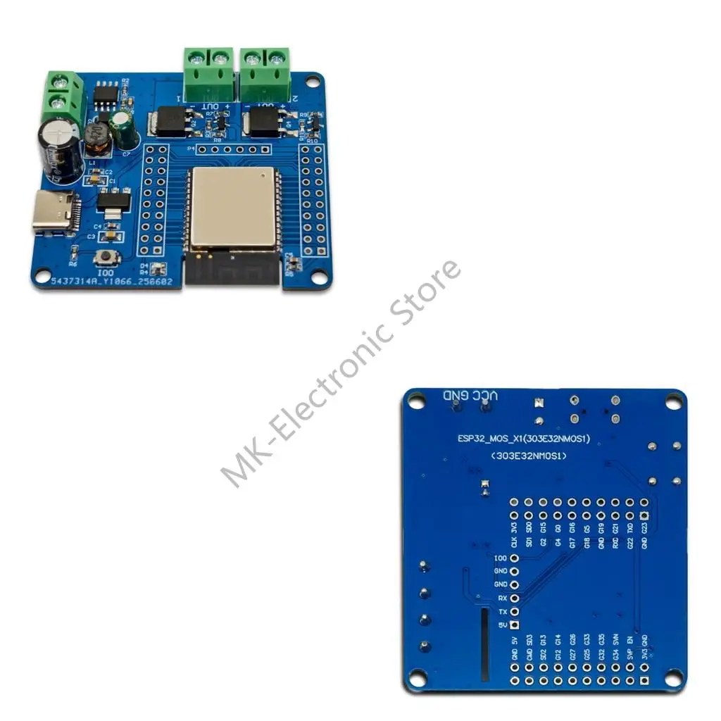 

R2LF Wireless BLE WiFi Control Board 60V MOSFET Switches ESP32 Development Module With Programmable Button