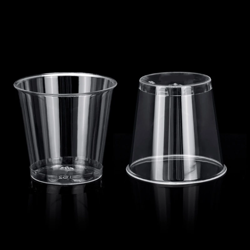 100x Reusable Plastic Shot Glasses 30ml Shot Cups for Party Cups Strong Cups for Banquets Party