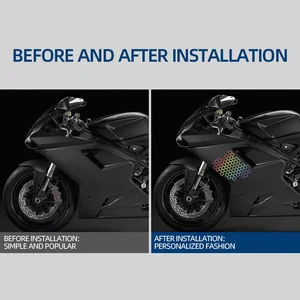 Wabenautoaufkleber für elektrisches Motorrad, Körperabziehbilder, Dekoration im offenen Stil, Leuchtturm -Tuning, Mode 10 Hauptaufkleber aus dem Verkauf von Waben - №1