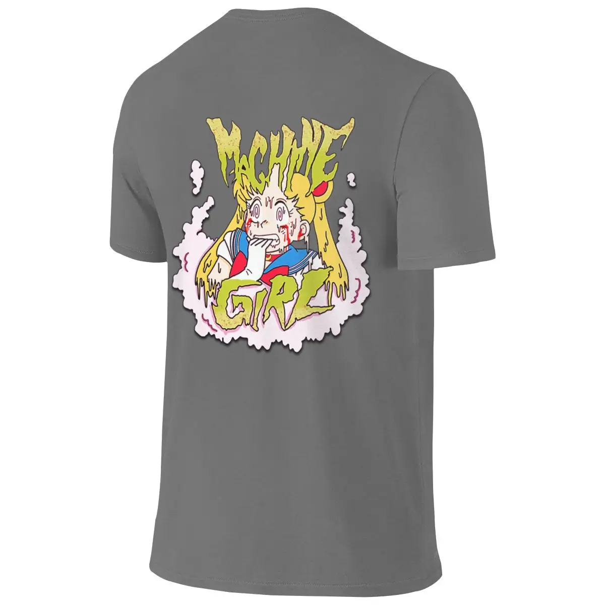 Machine Girl Hong Kong Style Reversible T-shirt Commuting Casual Sun Protection Basic Tee