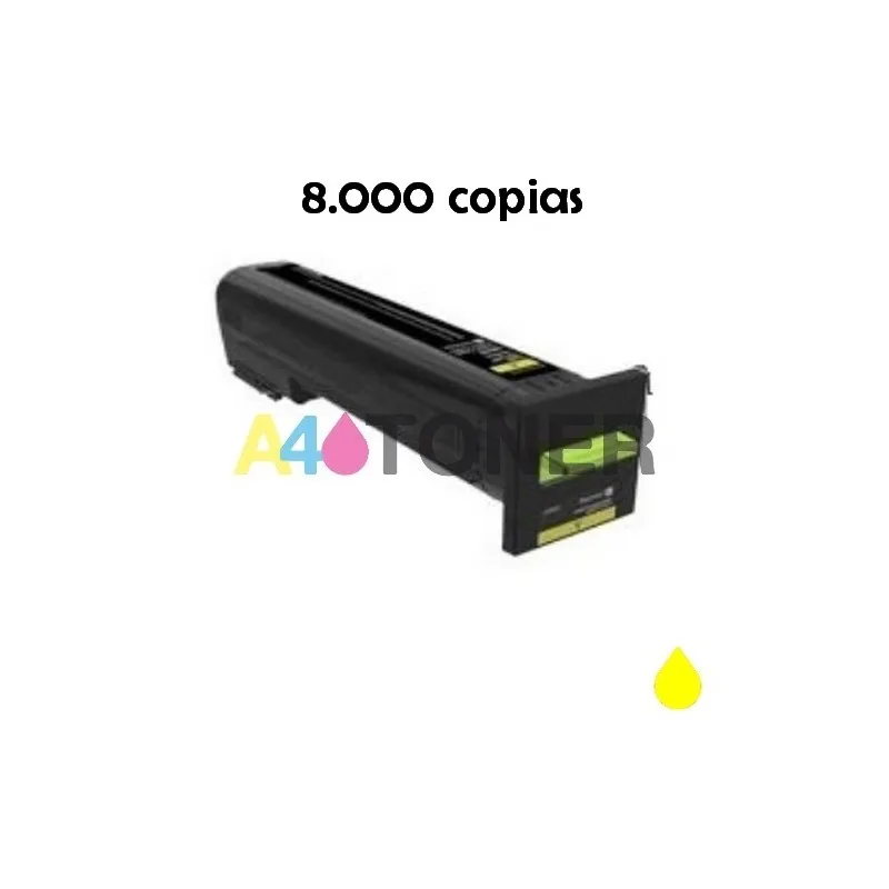 Compatible toner cartridge Lexmark CS820 CX820 CX825 CX860 generic yellow to Lexmark 72K20Y A4toner.com