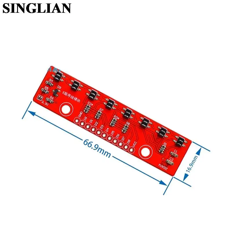 8-channel Tracking Sensor Module Lines Follow Module 8-way Tracking Sensing Module 