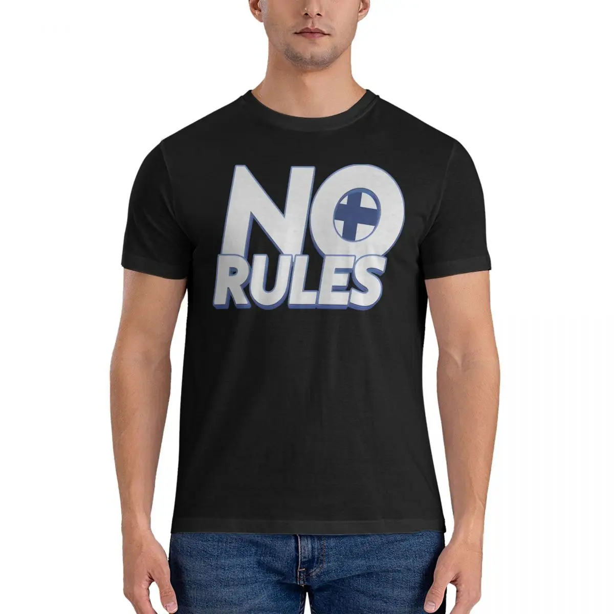 No Rules Finland - Eurovision 2024 - 4 Men T Shirts Windows95man Novelty Tee Shirt Short Sleeve O Neck T-Shirts Cotton Graphic