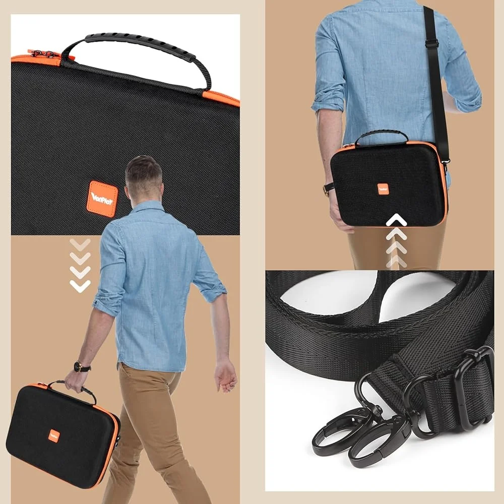 EVA Hard Case Speed Cube Storage Adjustable Compartments Portable Water Resistant Fidget Toy Travel Accessories Brain Teaser