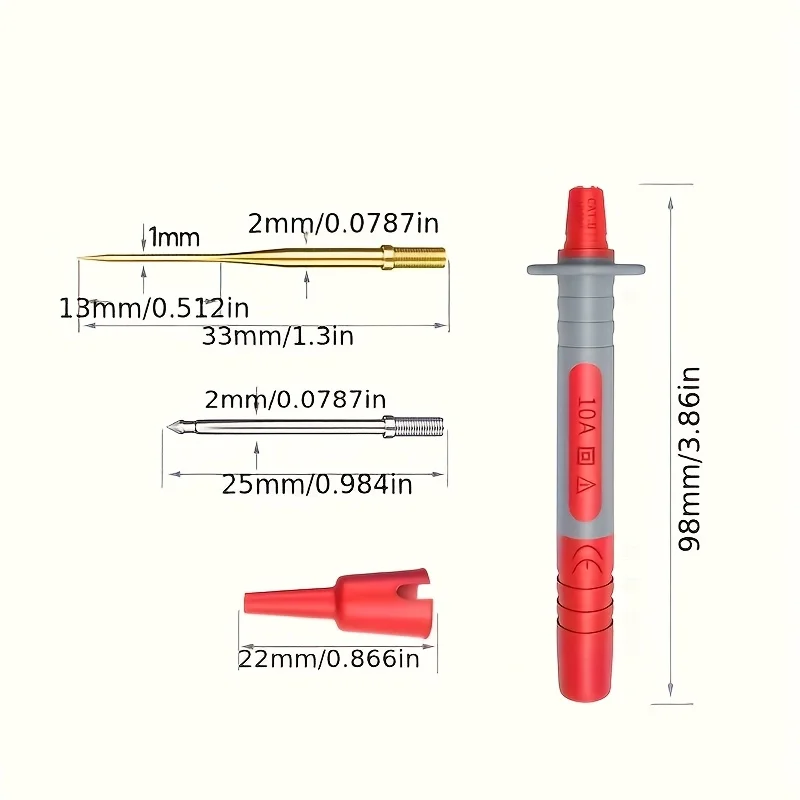P1300 Series Multimeter Test Lead kit 4mm Banana Plug Cable Test Hook Clip Probe Alligator Clip Automotive Tool Kit