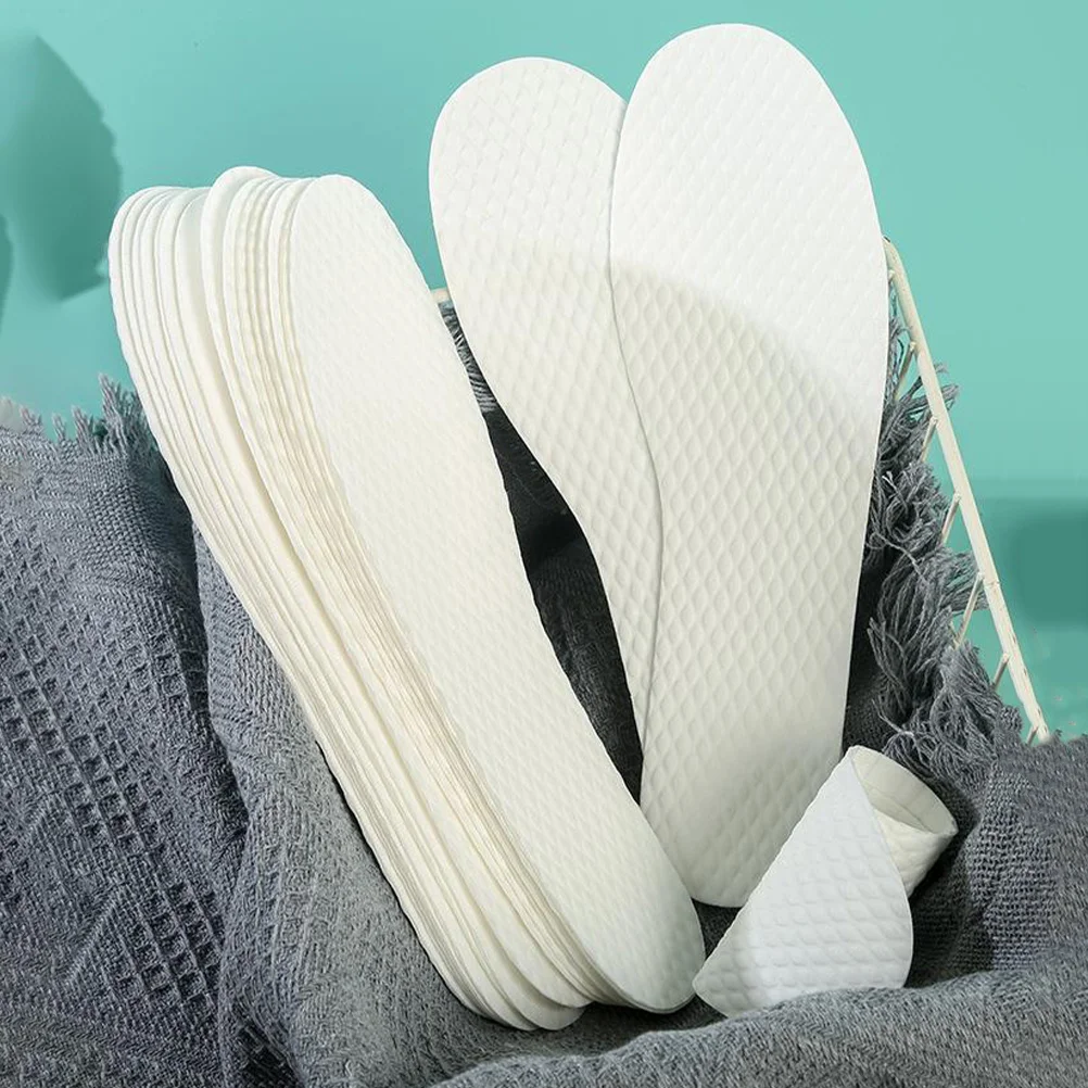 

10 Pairs Deodorant Breathable Paper Outdoor Travel Camping Insoles (size 44 Comfortable Shoe