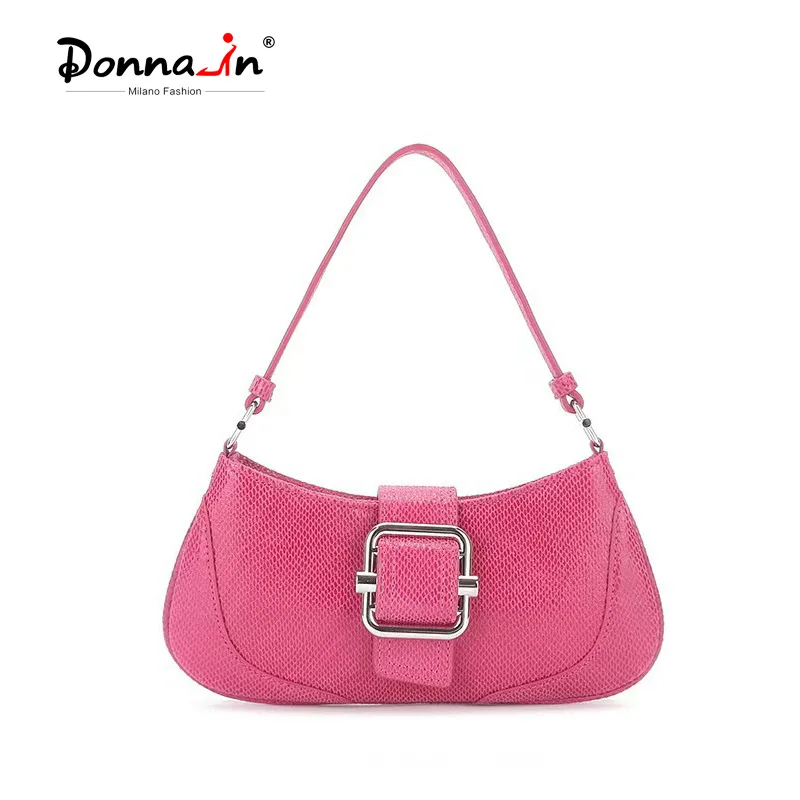 

Donnain Genuine Leather Women Handbag Niche Design High Quality Underarm Half Moon Bag Fashion Trend