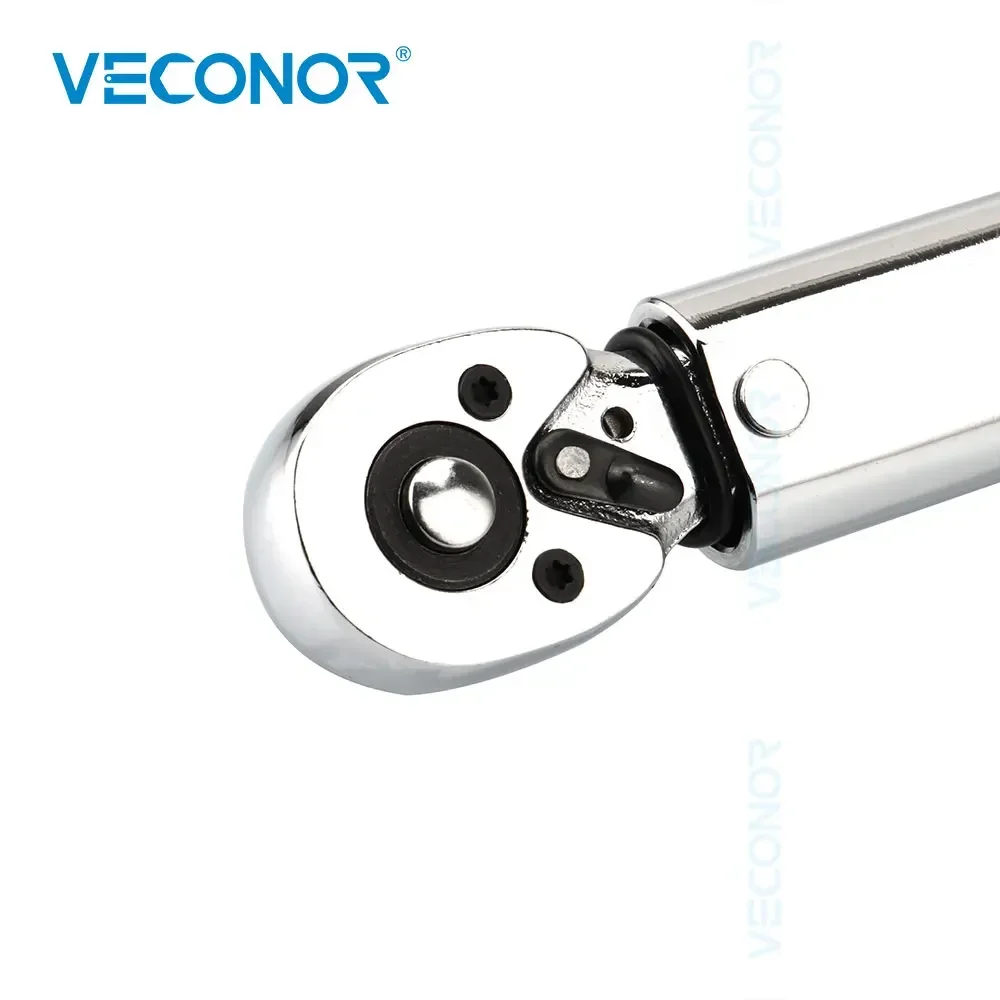 5~25 N.m 1/4 Square Drive Torque Adjustable Wrench Spanner Two-Way Precise Mirror Polished Preset Hand Tools