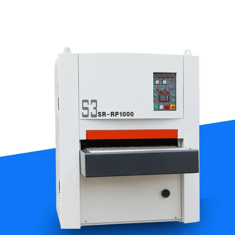 STR  Woodworking Heavy- Wide Belt Sander Furniture Board Polishing Machine Automatic Length And Thickness Drum Sander