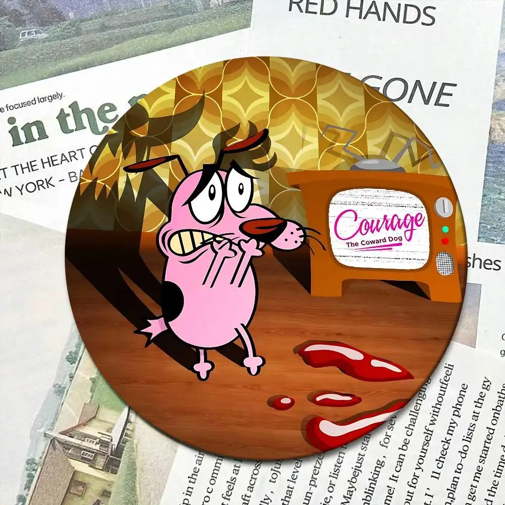 أنيمي C-شجاعة جبان الكلب أنيمي زر دبوس بروش الملابس الكرتون شارة ظهره الديكور مجوهرات اكسسوارات