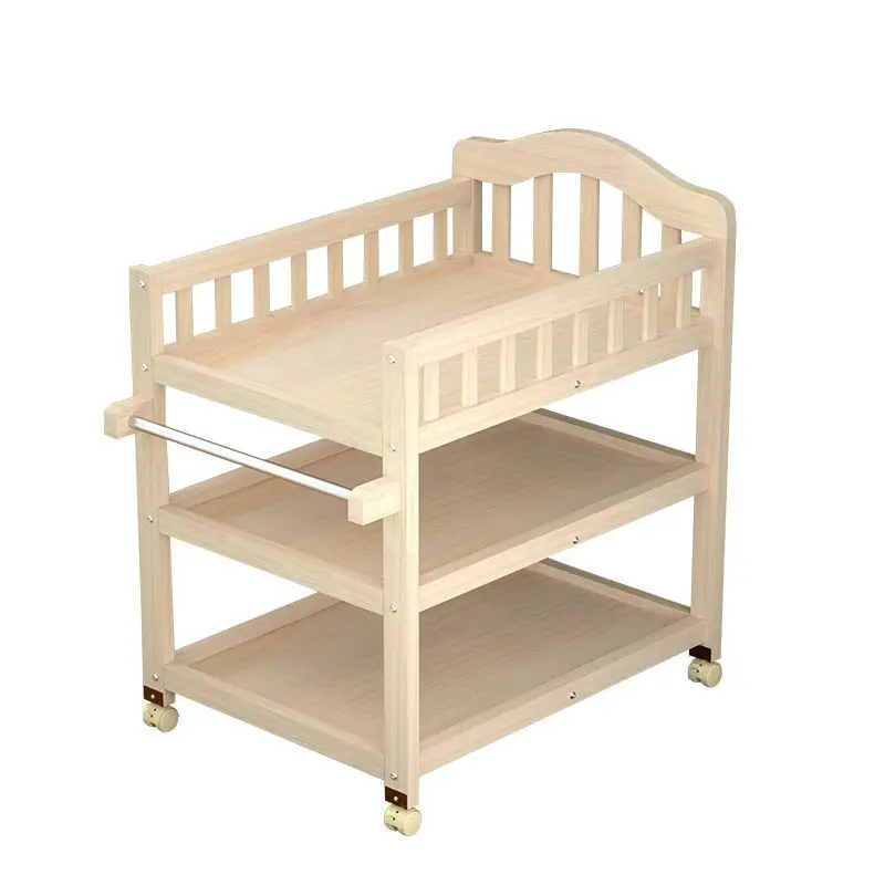 

Newborn solid wood baby diaper table Baby care table Touch table Multifunctional splicing
