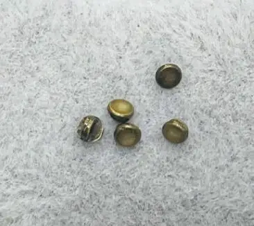 Sew DIY Decorative Toy Supply 3mm Flat Surface Buttons Metal Round 3mm Minimum Flat Surface Buttons for Doll Garment ﻿