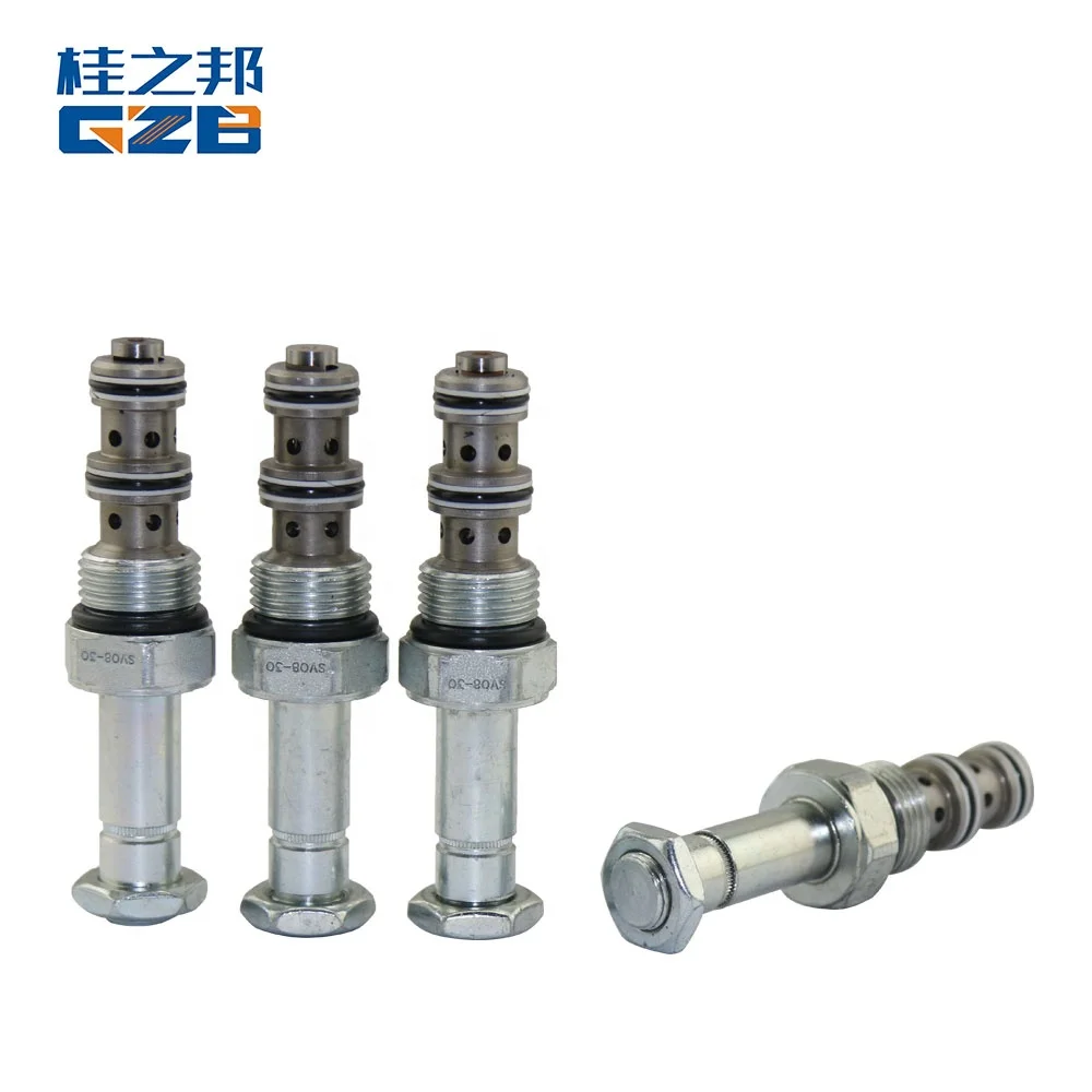 GZB Excavator part Main Relief Valve Overflow Safety Valve SV08-30 for SWE60 RTS