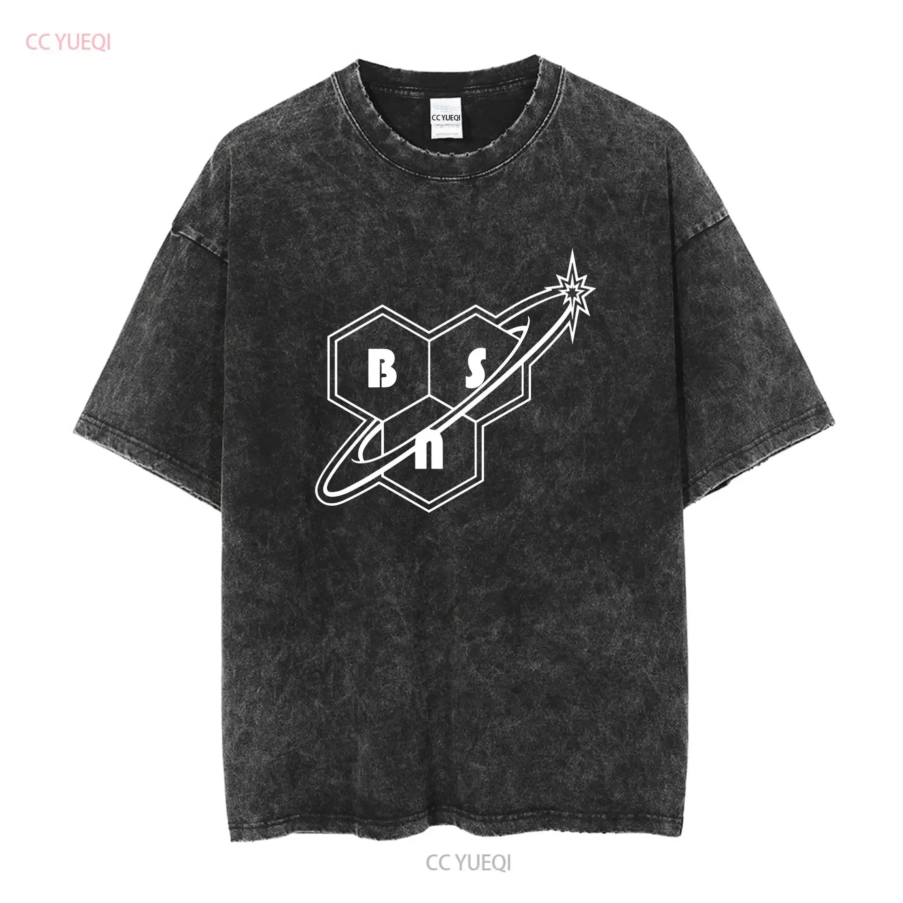 تي شيرت كمال الأجسام واللياقة البدنية Palestra' Bsn 'أكمام طويلة أو قصيرة عتيقة مغسولة قليلاً وأنيقة غير رسمية مريحة #2