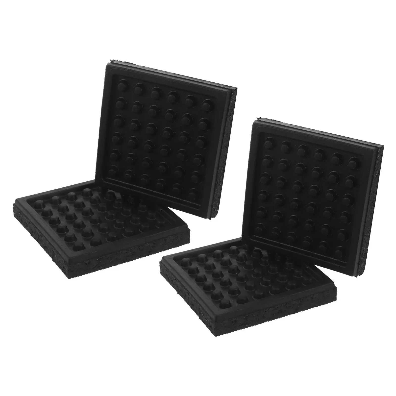 Lot de 4 tapis de protection en caoutchouc pour tapis de course, moquette et parquet, anti-vibration, absorption des chocs, protection du sol pour équipement de fitness, réduction du bruit