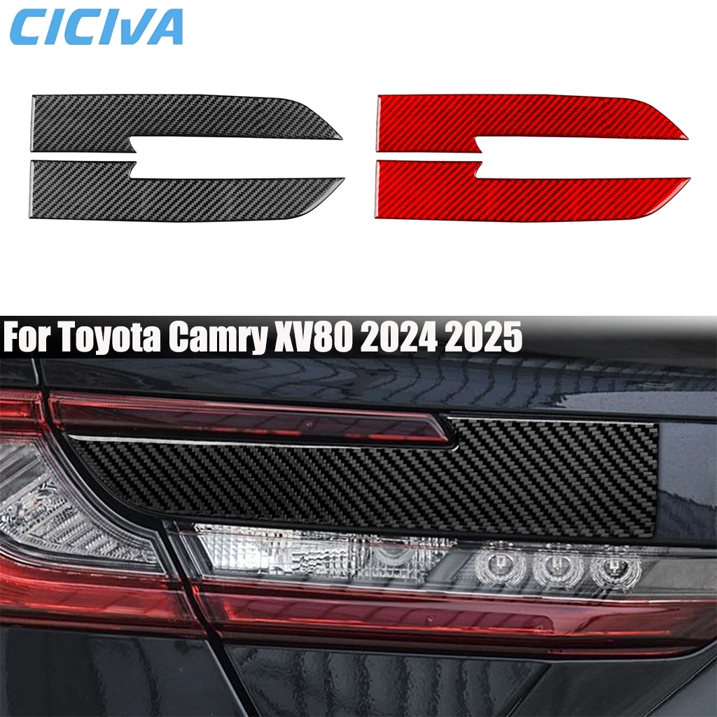 

Carbon Fiber Car Accessories Rear Tail Light Decoration Exterior Cover Trim Modified Sticker For Toyota Camry XV80 2024 2025