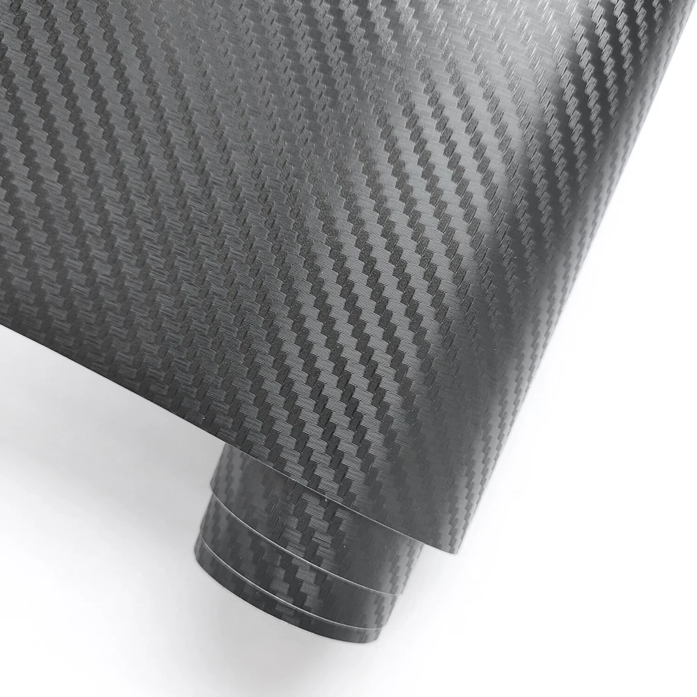 

Black Matte 3D Carbon Fiber Vinyl Wrap Film Glossy Car Sticker Decoration Foil Console Laptop Skin Phone Cover Motorcycle