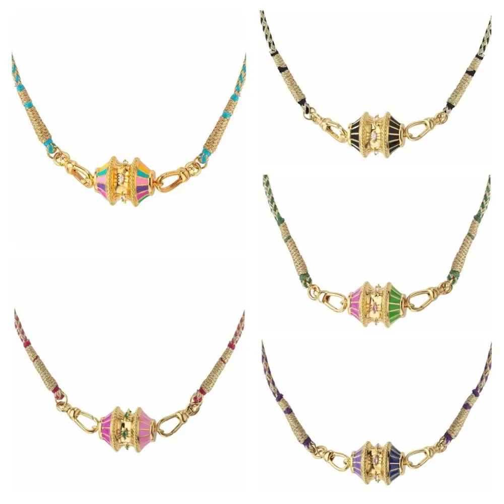 

Ethnic Style Women's Collarbone Chain Zircon Pendant Beaded Necklace Neck Jewelry Vintage Bohemian Multicolor Necklace Summer