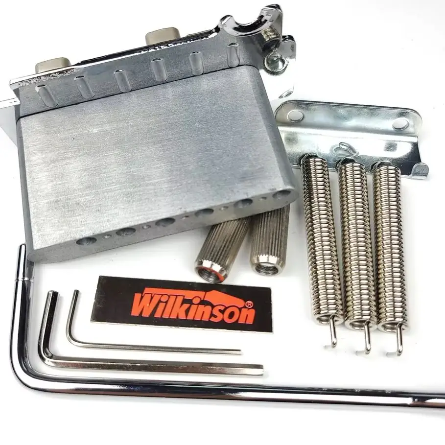 Wilkinson WOV10   Knife Edge Type 2 post point Double swing Electric guitar tremolo bridge  Chrome silver