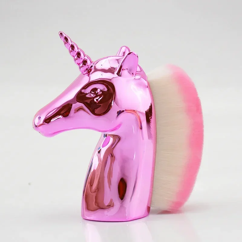 Mini Unicorn Powder Brush ชุดแต่งหน้า Soft Face Blush แปรงสําหรับ Foundation Professional เครื่องสําอางค์เครื่องมือ